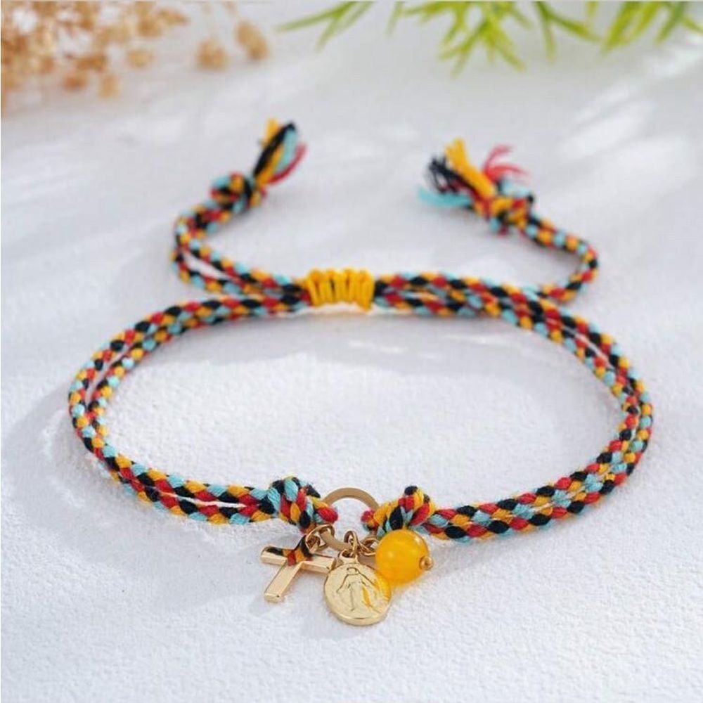 Boho cross bracelet Q252